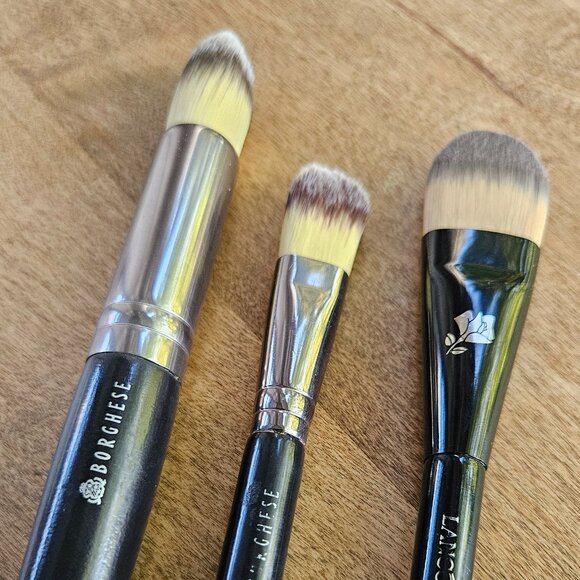 Borghese and Lancome Foundation and concealer brush set of 3 - Picture 1 of 5